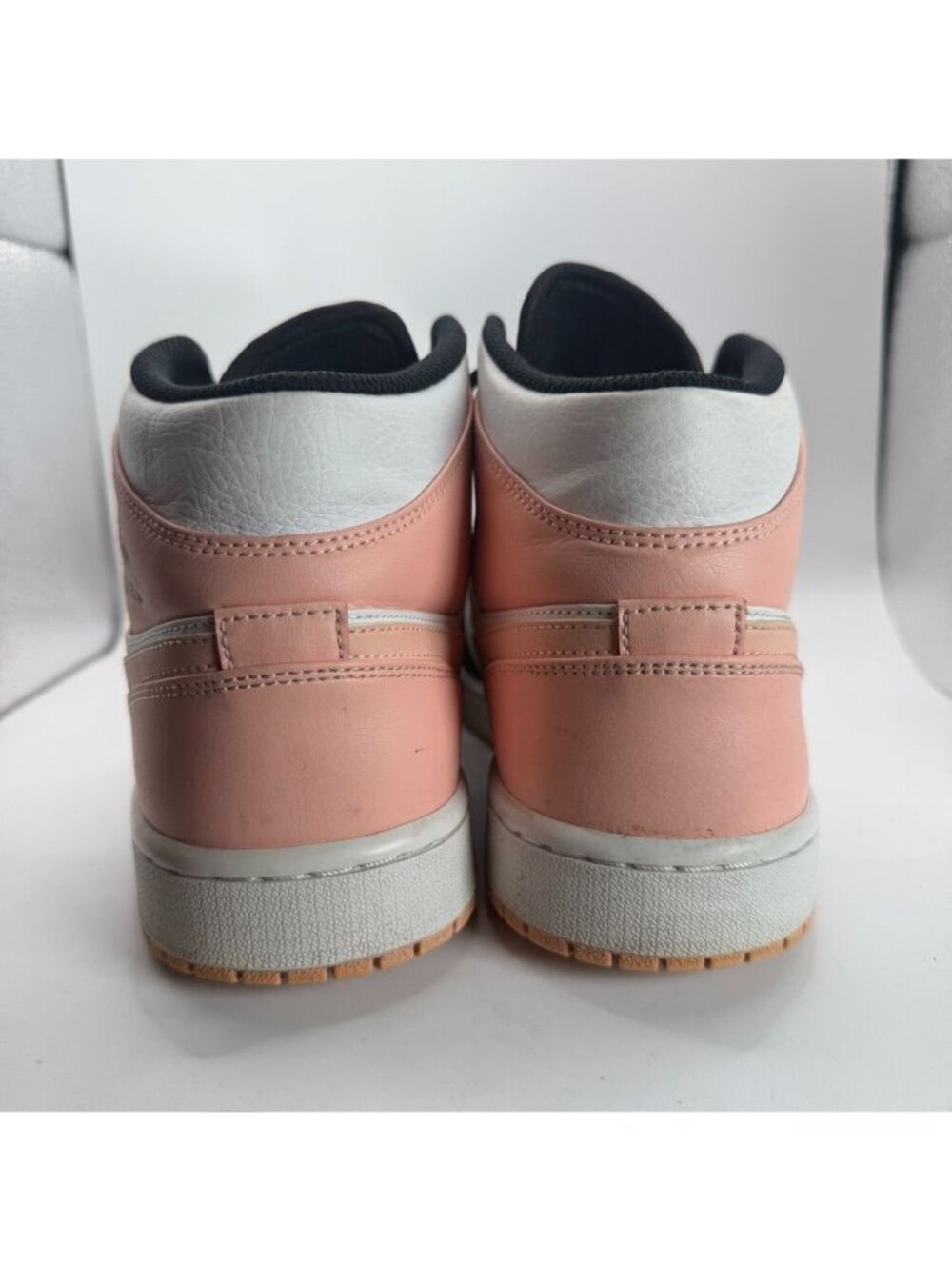 Air Jordan 1 Mid Crimson Tint Arctic Pink Black White Shoes Mens Size 9.5 Sneake - Picture 5 of 8